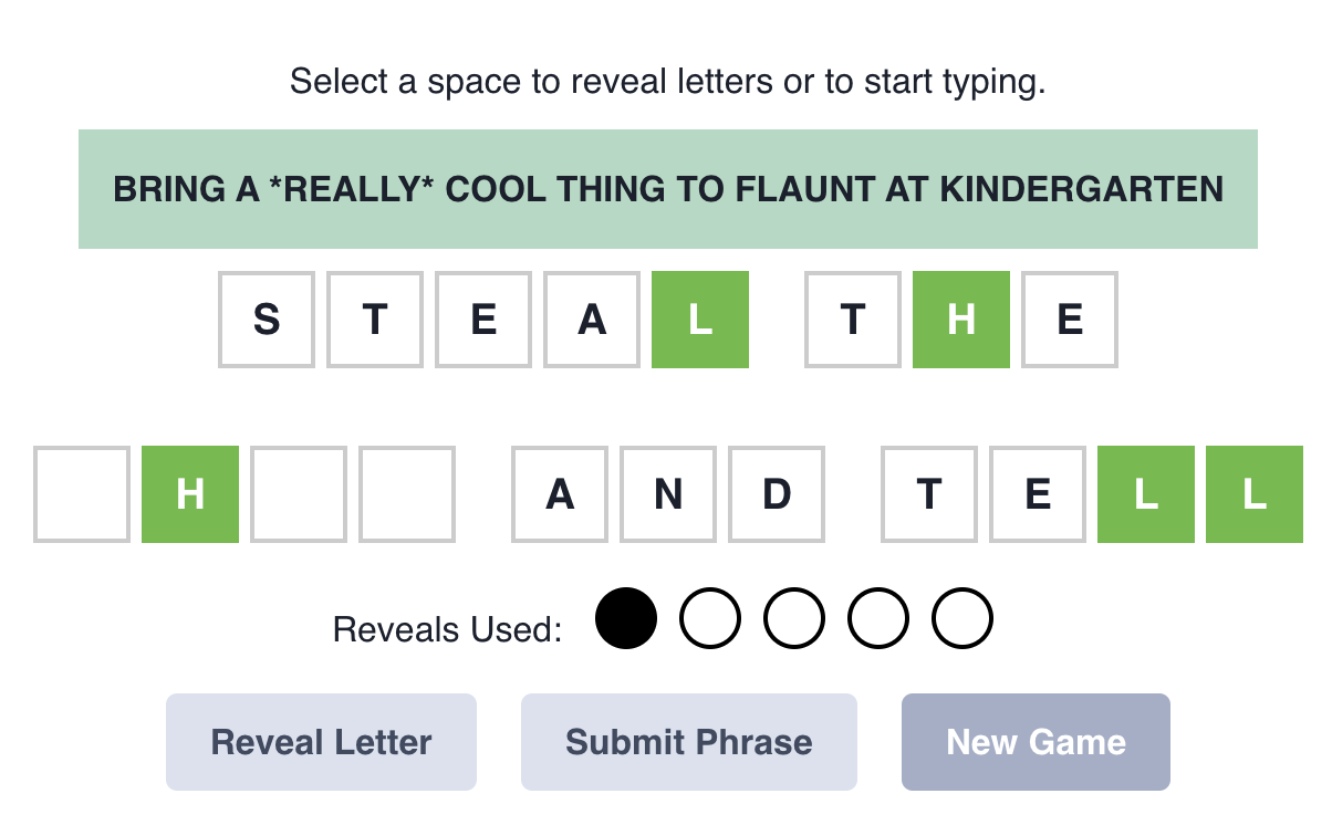 Zorse:Reveal Letters Zorse:Reveal Letters